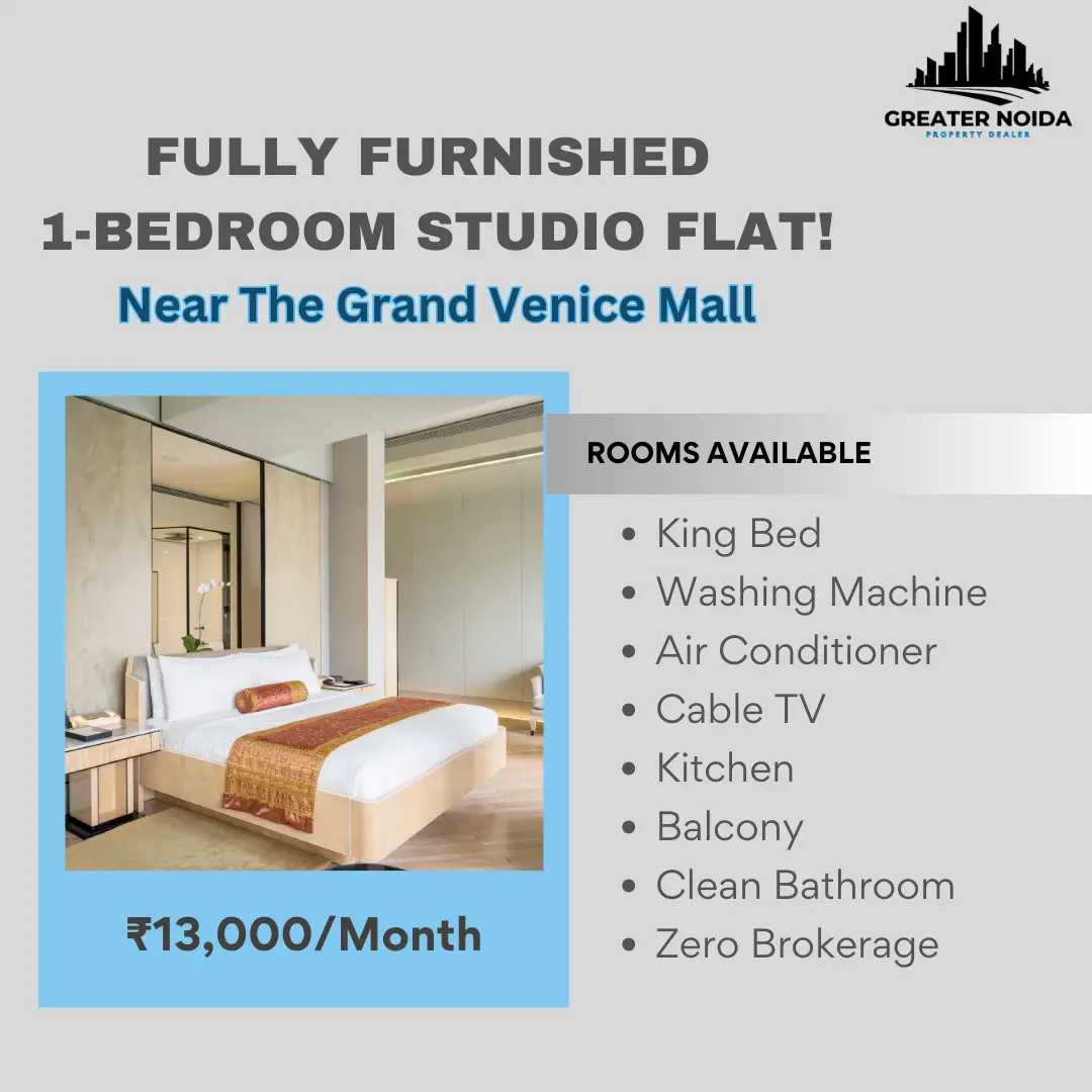 Fully Furnished Studio Flat in Greater Noida Near The Grand Venice Mall